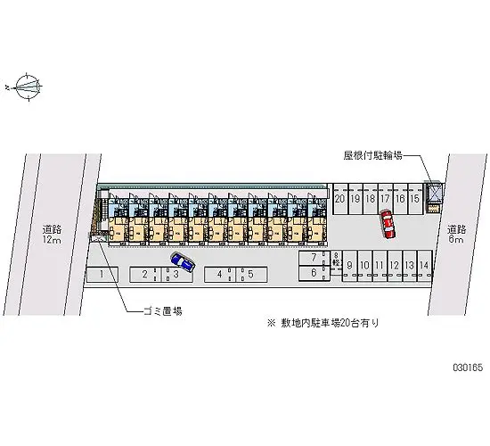 ★手数料０円★福井市文京１丁目　月極駐車場（LP）